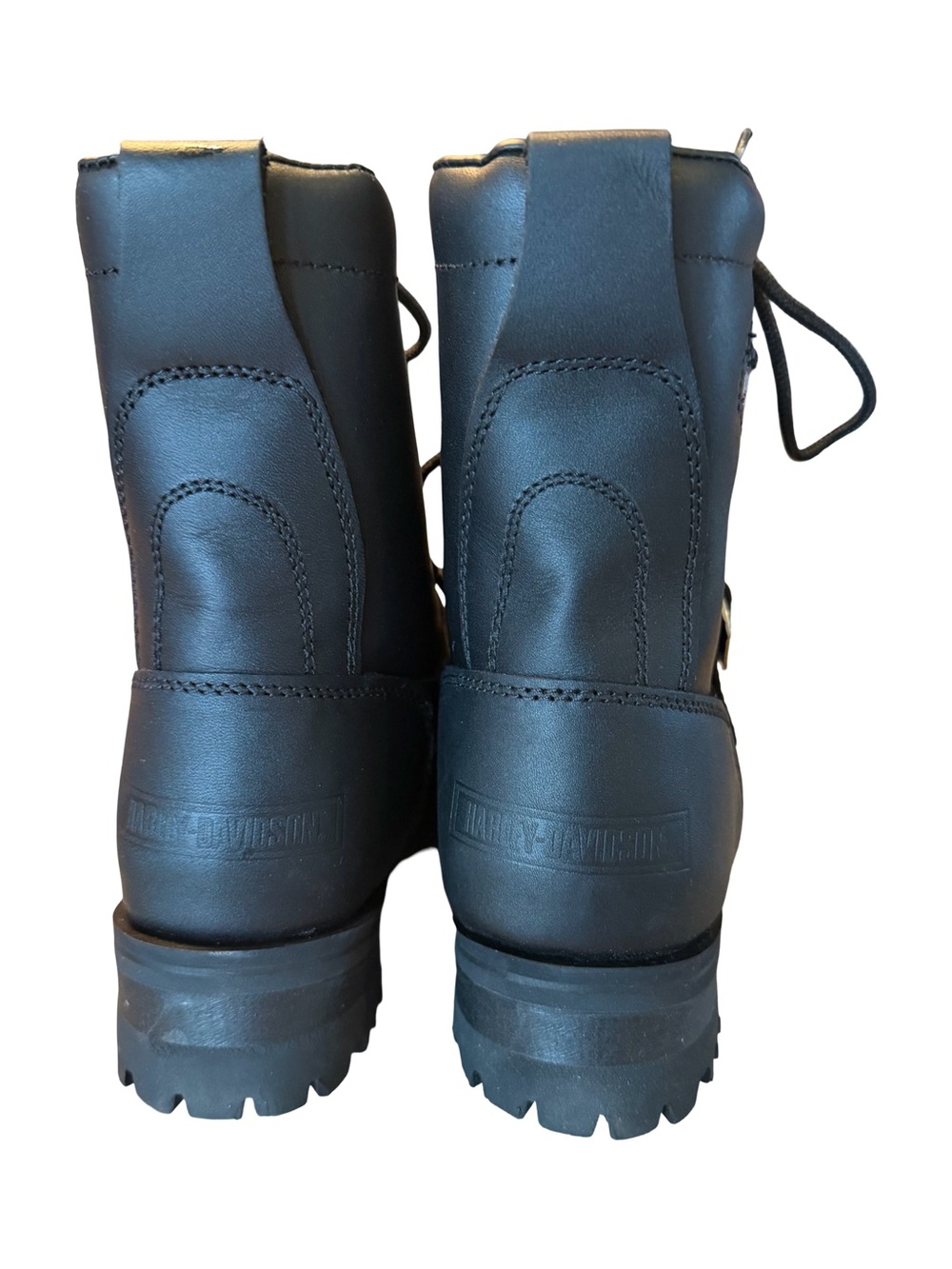 Harley Davidson Women’s Combat Style Lace Up Boots In Black Size 7 - Picture 4 of 8